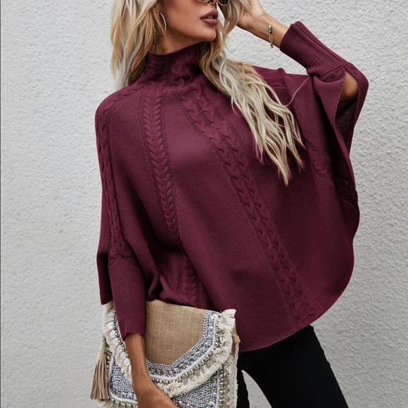 Boho cable knit sweater dark gray - Picture 8 of 16